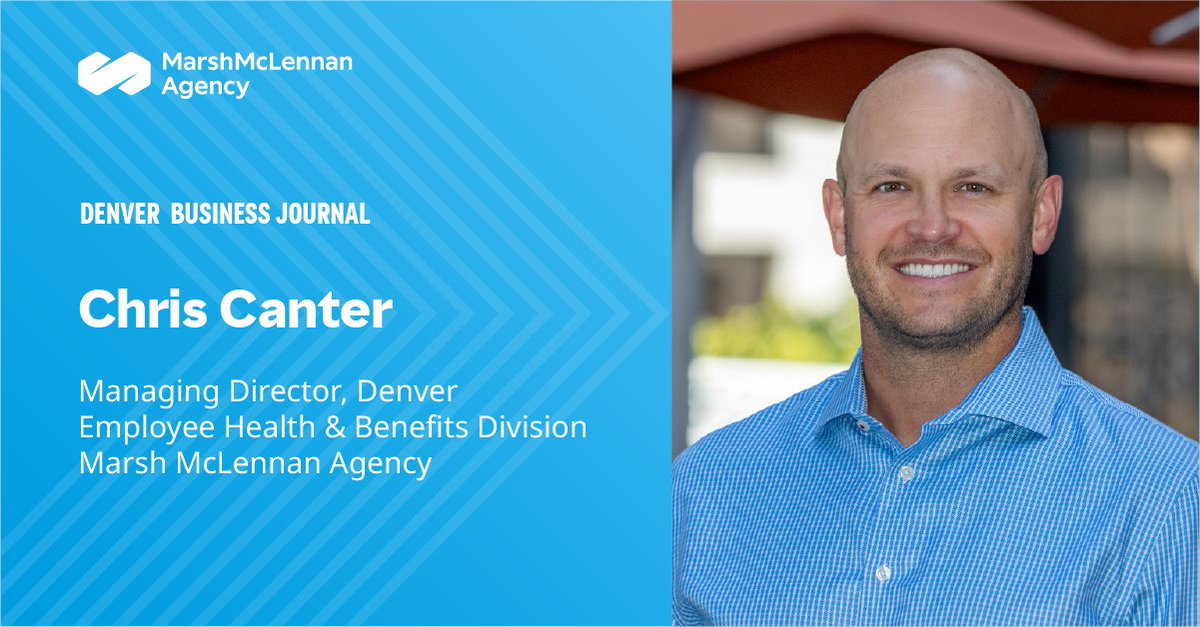 Colleague Spotlight: Chris Canter has been promoted to Managing Director at #MarshMMA, leading the Employee Health &amp; Benefits division in Colorado! Read more: bit.ly/4dUtPwH