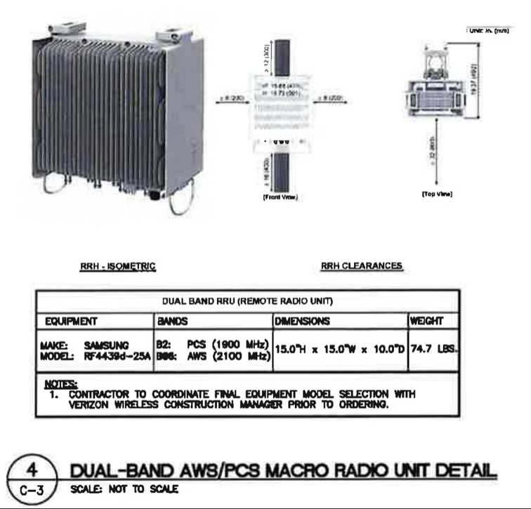 Golah Fish (@fidhgolden) on Twitter photo <a href="/yellmapper/">yellmapper</a> I assume Verizon is using the newer uses Samsung RRU's
- 3 Samsung remote radio units (RF4461d-13A) for b5/b13 LTE/5GNR
- (3 Samsung RRU's RF4439d-25A) for (b2/b66) LTE located BEHIND
RRU's can be located behind the antennas <a href="/yellmapper/">yellmapper</a> I assume Verizon is using the newer uses Samsung RRU's
- 3 Samsung remote radio units (RF4461d-13A) for b5/b13 LTE/5GNR
- (3 Samsung RRU's RF4439d-25A) for (b2/b66) LTE located BEHIND
RRU's can be located behind the antennas