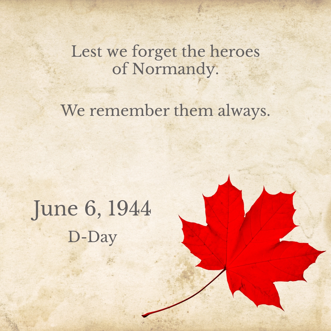 Today, on the anniversary of D-Day, we pause to honour the courage and sacrifice of Canadian soldiers who took part in the Normandy landings in 1944. Their bravery shaped the course of history and helped secure the freedoms we hold dear.

Lest we forget.

#DDay #BGSD