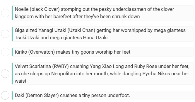 June Poll

Heres the monthly poll, reminder to be a supporter on my sub sites to vote!