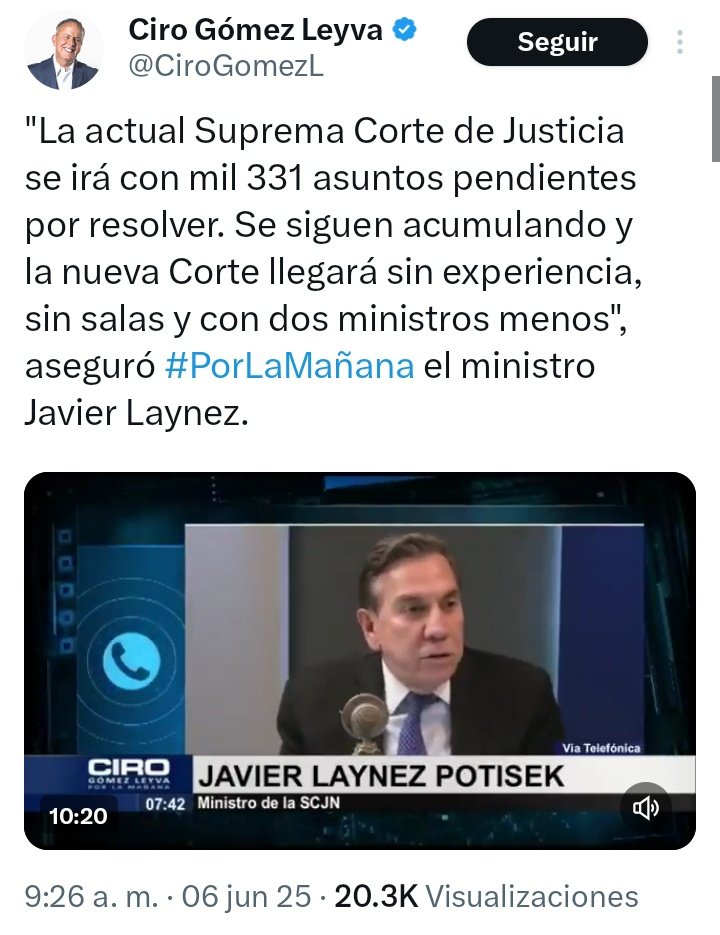 La <a href="/SCJN/">Suprema Corte</a> tiene 1,331 asuntos sin resolver. 😱

Eran muy necesarios cambios en el 
Poder Judicial, Norma Piña es una
inepta. Comprobado.