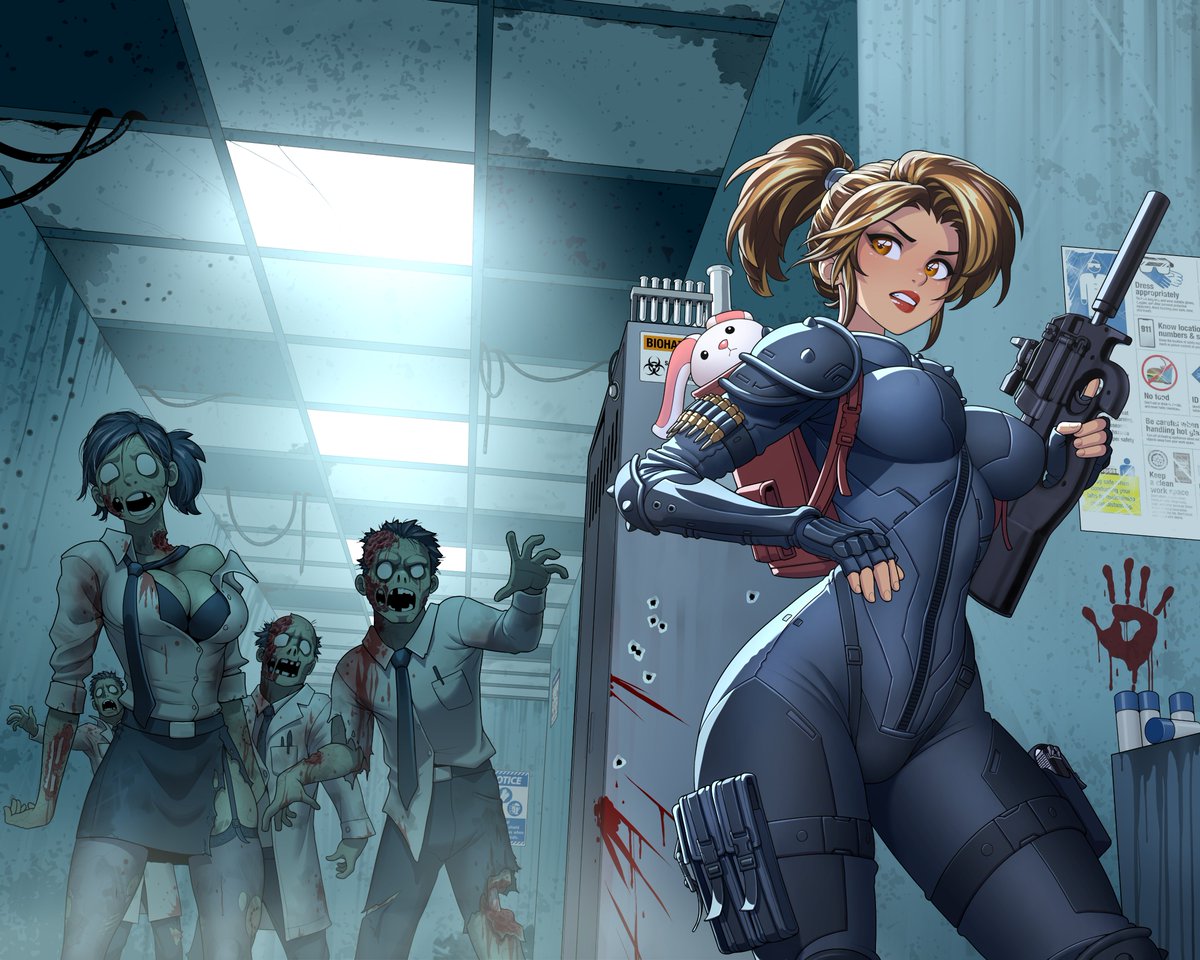 The #zompoc will never be the same.  

Final cover for the #CerraOfTheDead omnibus by the fantastic <a href="/RoninDudeArt/">RoninDude</a>!