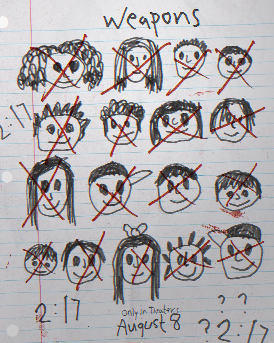 Every other class had all their kids. #WeaponsMovie
