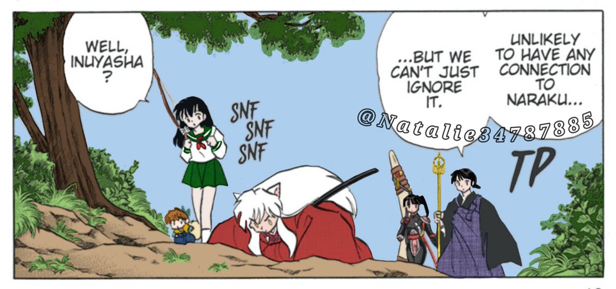 Natalie34787885's tweet photo. Inuyasha dog behavior manga with color.
#Inuyasha #犬夜叉 #Kagome #KagomeHigurashi #かごめ #日暮かごめ #InuKag #犬かご #GrandpaHigurashi #Higurashi #Buyo #Shippo #Miroku #Sango #teaminuyasha https://t.co/z9nU28BnzF