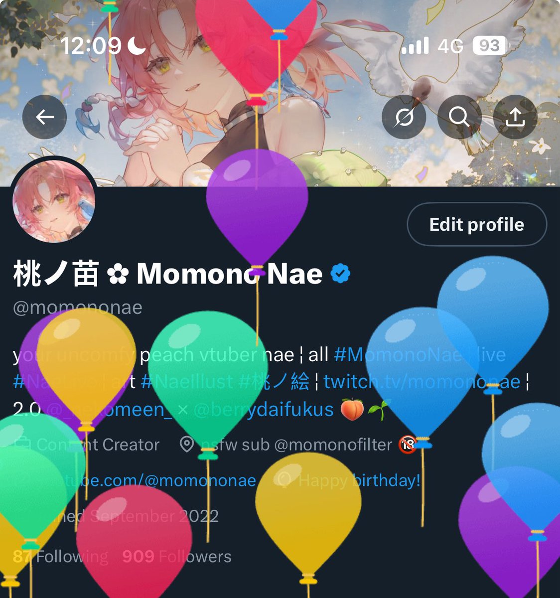 桃ノ苗 ︎✿ Momono Nae tweet media