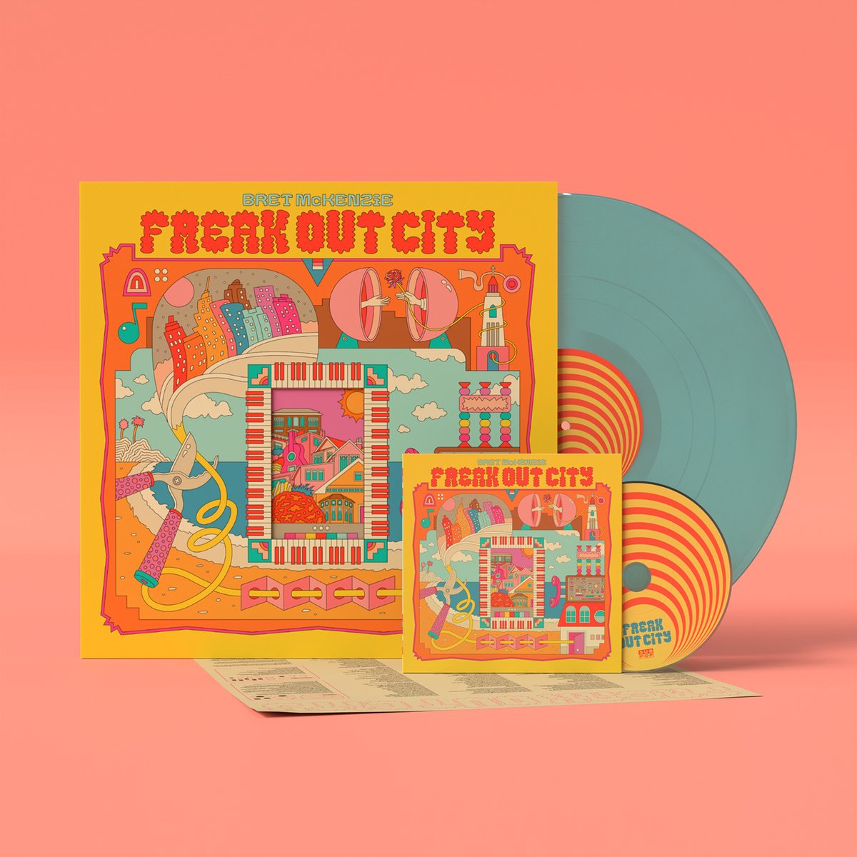 fotc's tweet image. 📍Set yr GPS coordinates for Freak Out City on August 15th 🗺️ @bret_rospective new album, Freak Out City, is a fresh collection of songs he developed while performing live across New Zealand and the U.S. 
Pre order here music.subpop.com/bretmckenzie_f…