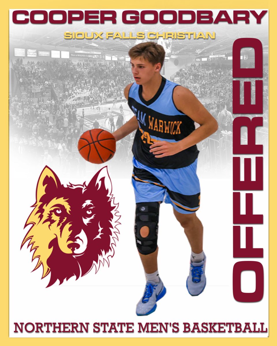 Cooper Goodbary (@coopergoodbary) on Twitter photo After a great conversation with <a href="/Coach_Wilber/">Matt Wilber</a> I am blessed to receive an offer from Northern State! After a great conversation with <a href="/Coach_Wilber/">Matt Wilber</a> I am blessed to receive an offer from Northern State!