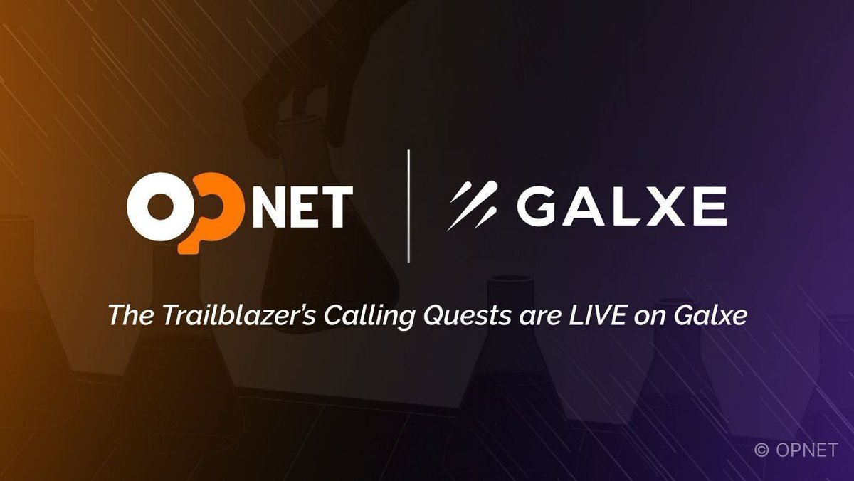 ♨️ OP_NET Testnet update ✔️

🧪 "Trailblazer’s Calling" Role on Galxe is LIVE to claim ‼️

💨 HOW TO CLAIM❓ follow steps 👇🏻

✔️ Go to: app.galxe.com/quest/WDKbxYka…

✔️ Complete tasks &amp; Answer QUIZ

- Ans: B,A,A,C,C | B,B,D,B,B | C,B,D,B,B

✔️ Claim role.

💨 If you haven't joined