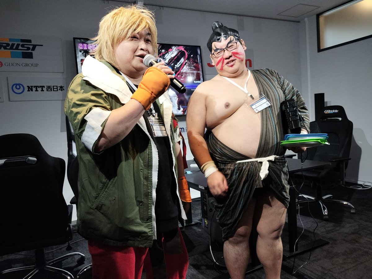 本日はこちらのスト6対戦会で運営のお手伝いに来てます💨

お馴染みのNOモーション。さんもオープニングトークからキレキレでした✨️（今日は肉襦袢じゃない！）