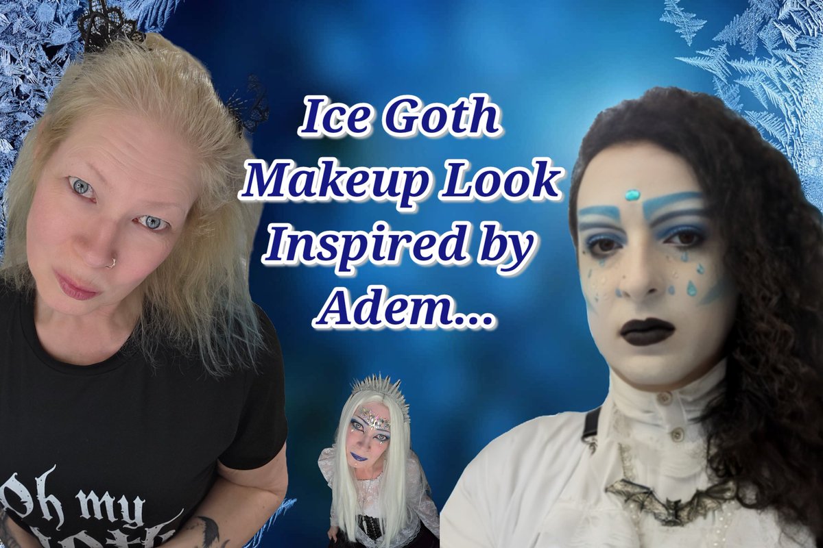 Ice Goth Makeup Look Inspired by Adem 

youtu.be/w6ruGCsti8E?si…

#icegoth #icegothlook #whitegothlook #goth #Eldergoth #gothmakeup #Gothyoutuber #over50 #NotaPhase #beyourself #youtuber_sanniz