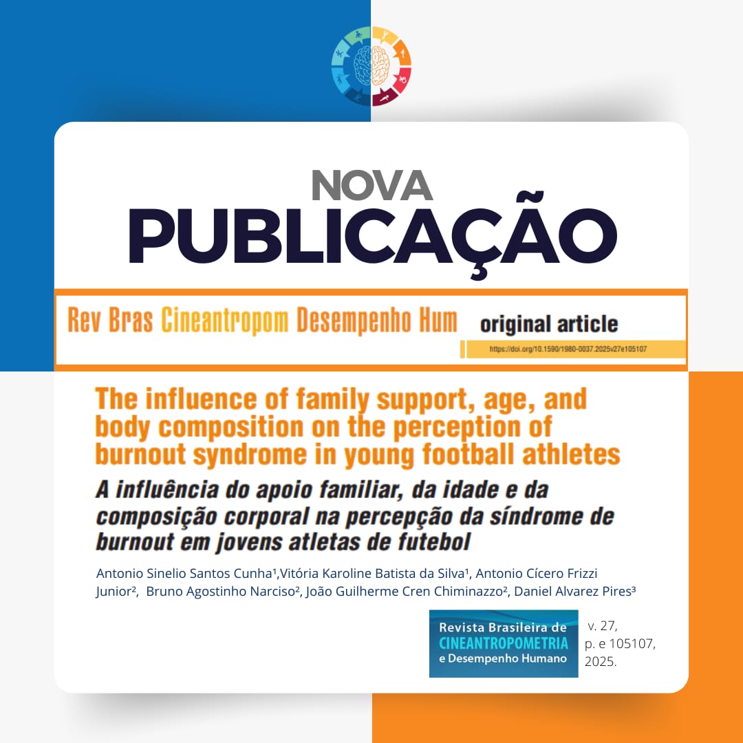 scielo.br/j/rbcdh/a/WvYY…

⚽ Burnout em jogadores de futebol Sub-20: o que realmente influencia?

🔎 Analisamos 9 fatores que podem influenciar a síndrome de burnout em jovens atletas: idade, IMC, tempo e frequência de treinos, distância da família, moradia, entre outros.