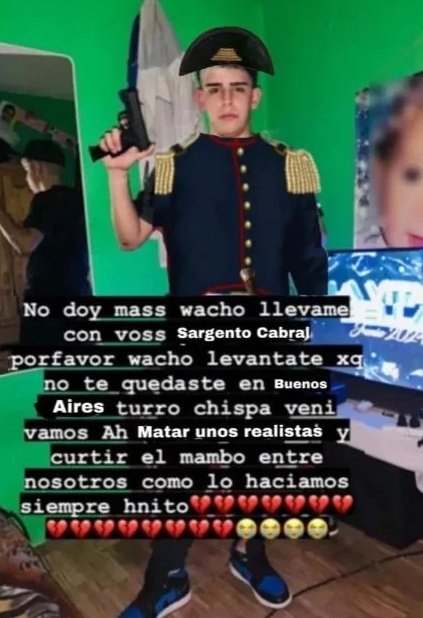 Wachin Soldado heróico, cubriendose de gloria.