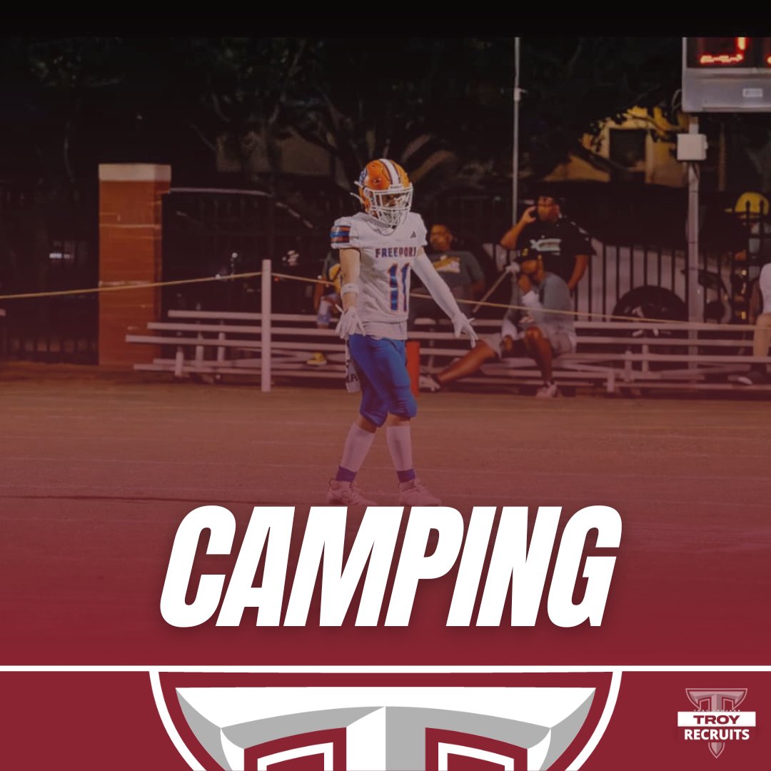 TroyReport (@troy_report) on Twitter photo SUMMER CAMP: C/O 2027 <a href="/TroyTrojansFB/">Troy Trojans Football 8x⚔️</a>
will host 5'8 160lbs WR Anthony Guard
<a href="/AnthonyGuard33/">Anthony Guard</a> from Freeport High School, FL on June 19th.
Guard has 7 catches 300 yards 1 touchdown this season.
#TroyReport #TroyTrojans SUMMER CAMP: C/O 2027 <a href="/TroyTrojansFB/">Troy Trojans Football 8x⚔️</a>
will host 5'8 160lbs WR Anthony Guard
<a href="/AnthonyGuard33/">Anthony Guard</a> from Freeport High School, FL on June 19th.
Guard has 7 catches 300 yards 1 touchdown this season.
#TroyReport #TroyTrojans