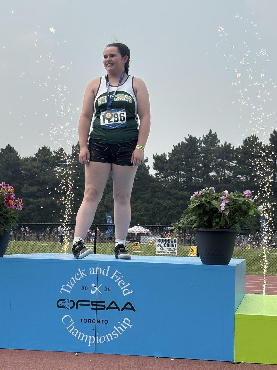 terrianndaniel's tweet image. Way to go, Paige! OFSAA Gold in shotput - you have worked so hard for this. Persistence wins. Thanks also to your coaches. 💚🩶. So proud of you.
