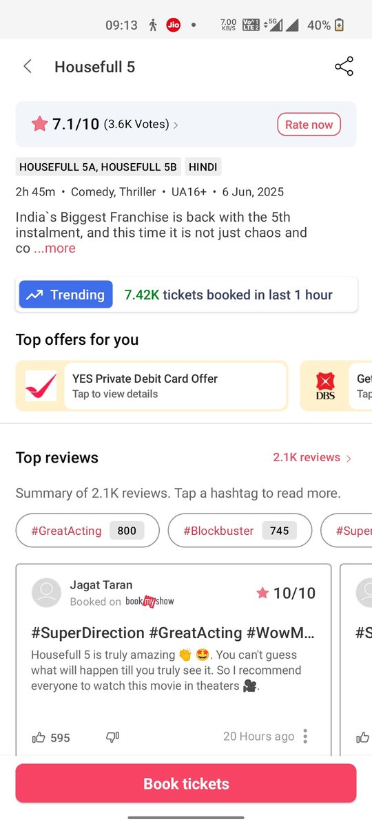 CHENNAIAKKIANS's tweet image. #Skyforce Day Two Vs #Housefull5 Day Two 🔥🔥🔥🔥🔥