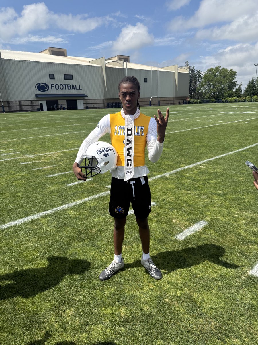 2issued's tweet image. A great day to be a PUMA💛💙, had a great day today at the @PennStateFball 7on7 camp we was locked in and got the win💪🏾💯