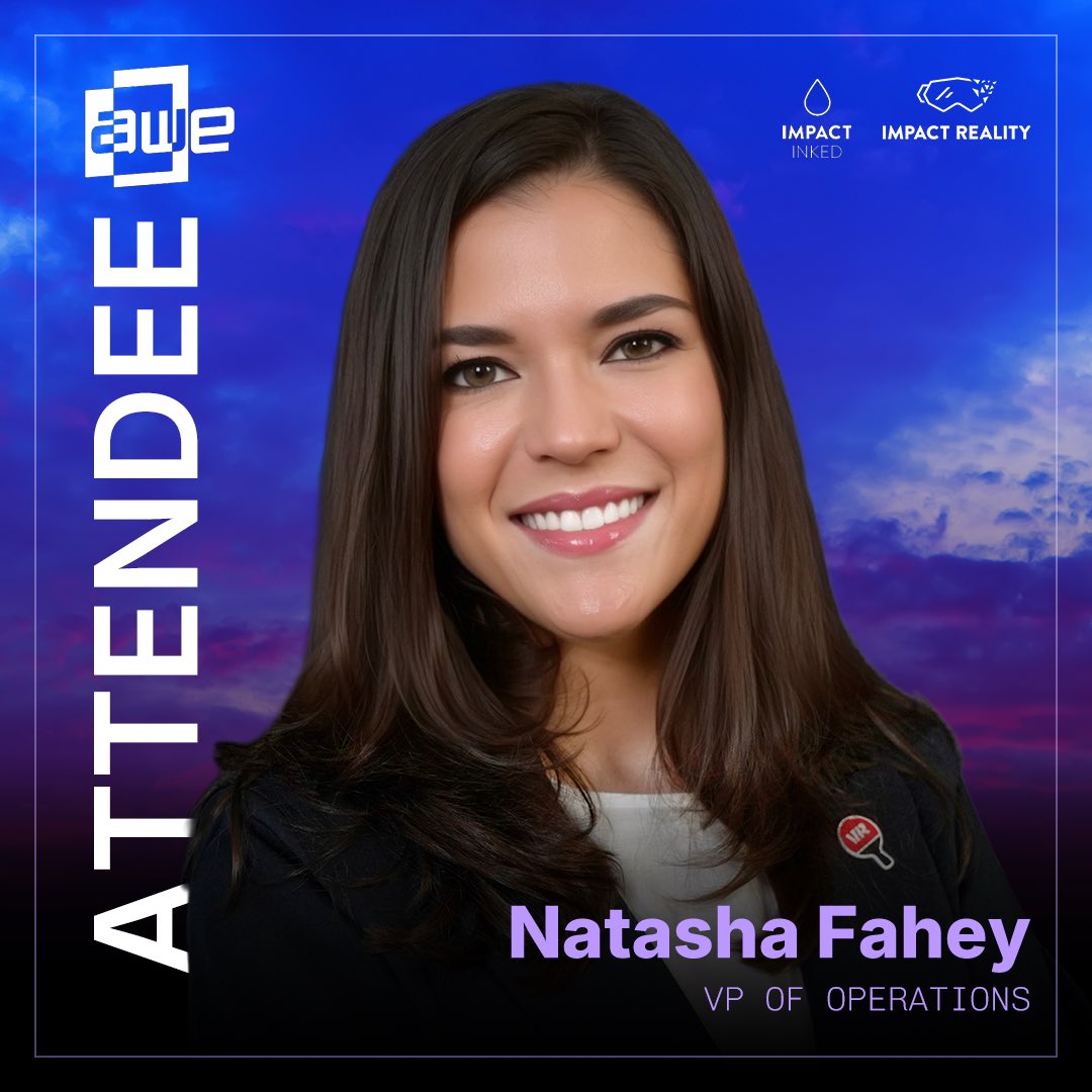 ImpactRealityXR's tweet photo. We can’t wait to see all our clients, partners, and friends at #AWE2025 next week! @Natafaha and @skeeva will be among the crew flying the Impact Reality flag.

Whether you’re just getting started or deep in development, we’re always here to talk VR, marketing and more. https://t.co/Rf6JemifYI