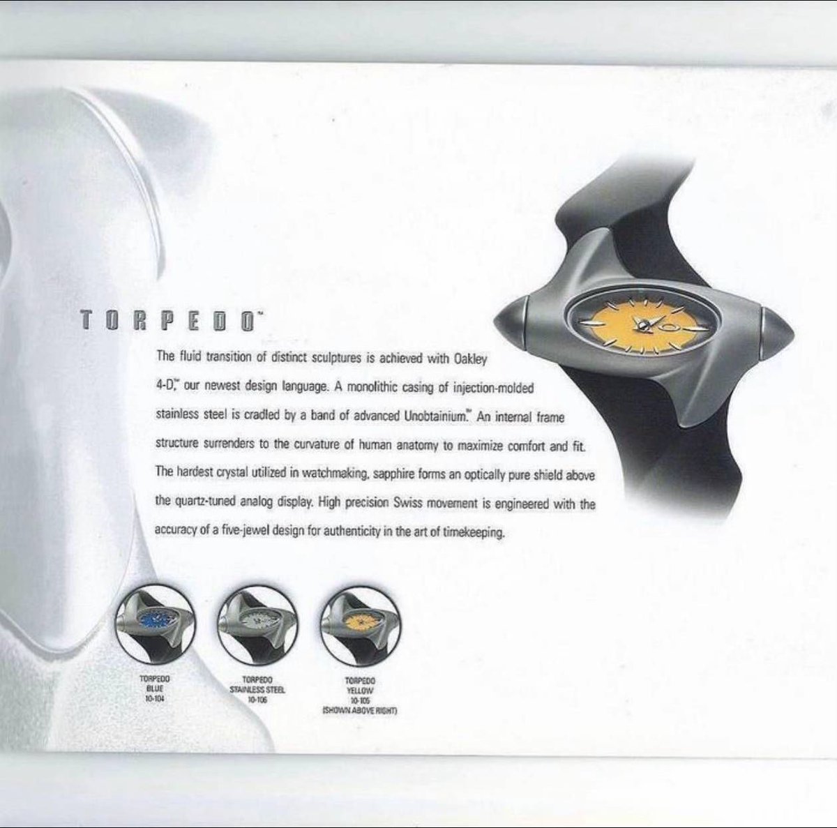 Oakley torpedo watch from 2001