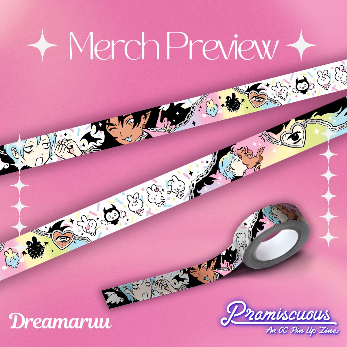 PromiscuousZine's tweet image. ✨🌸 MERCH PREVIEW 🌸✨

Washi tape by: @dreamaruu (+instagram)

🗓️ Preorders: June 1st - June 30th

🛒 promiscuous.bigcartel.com