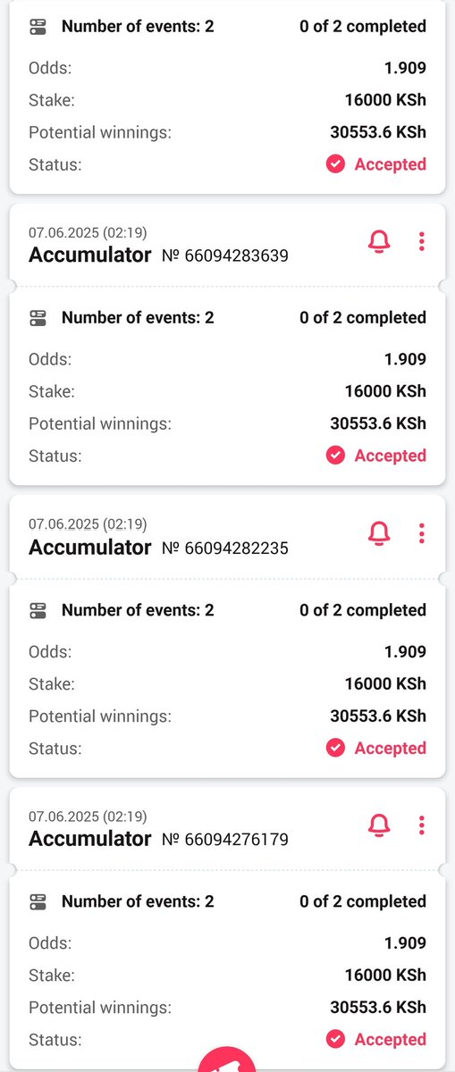 Note: our today's stake is 64k but the site only allows us to bet with a limit of 16k. So i chose to bet 16k four times. 🤑 so do the same. Tonight we will land 128k. We will be 3 days away to our 1 million in 10 days journey.