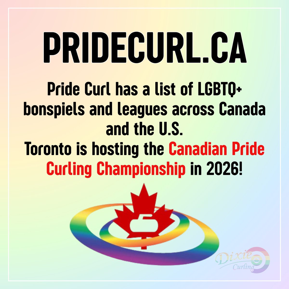 DixieCurling's tweet image. June is Pride Month! Dixie is dedicated to taking steps toward making the club a safe and inclusive space for all curlers. Take a look at some of these initiatives supporting LGBTQ+ athletes!🏳️🌈 😊