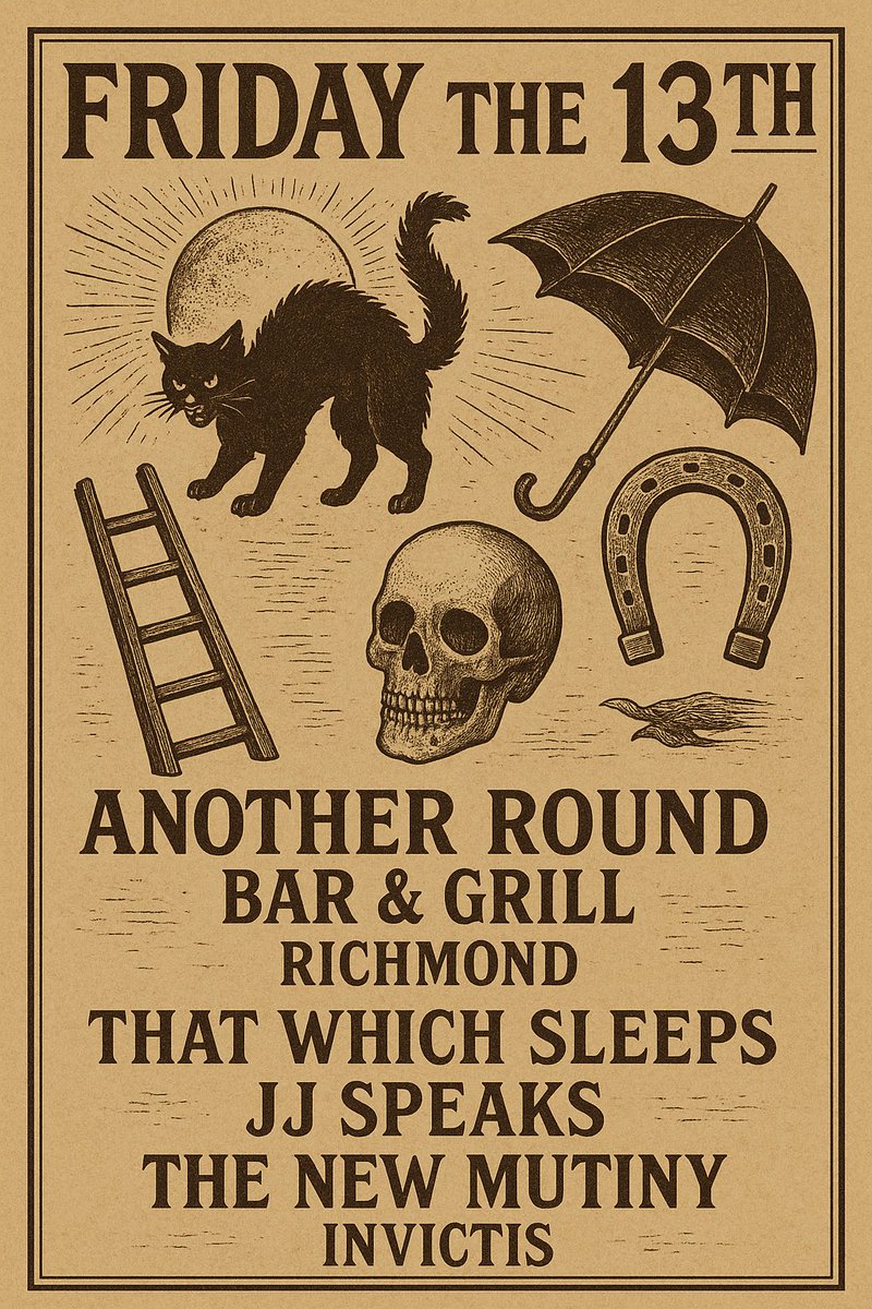 The New Mutiny (@thenewmutinyvb) on Twitter photo A week away #fridaythe13th it all goes down at <a href="/anotherroundrva/">Another Round RVA</a> with @jj_speaksband @thatwhichsleeps @invictisofficial #rockandroll #richmond #livemusic #rva #bands #bigriffs #concert #rocknroll #fridaythethirteenth #music #band A week away #fridaythe13th it all goes down at <a href="/anotherroundrva/">Another Round RVA</a> with @jj_speaksband @thatwhichsleeps @invictisofficial #rockandroll #richmond #livemusic #rva #bands #bigriffs #concert #rocknroll #fridaythethirteenth #music #band