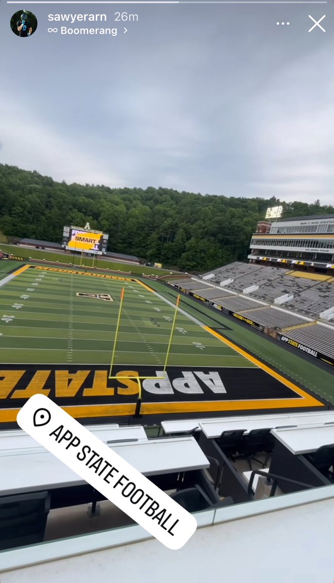 2026 3 Star EDGE Sawyer Arnold (<a href="/sawyerarnold84/">sawyer arnold</a>) on his Offical Visit to App State!