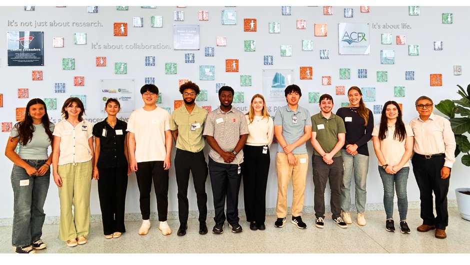 CancerLouisiana's tweet image. The first week of the LCRC&apos;s Summer Undergraduate Cancer Research Experience - SUCRE - has come to an end! For the next seven weeks, the 2025 Fellows will work alongside faculty mentors at @LSUHealthNO @TulaneMedicine @XULA1925 . Looking forward to it!