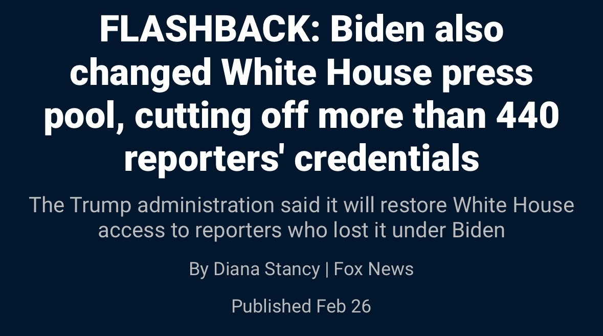 amuse's tweet photo. FLASHBACK: Biden cut off 440 reporters from White House press pool. https://t.co/eabIOg6TZ1