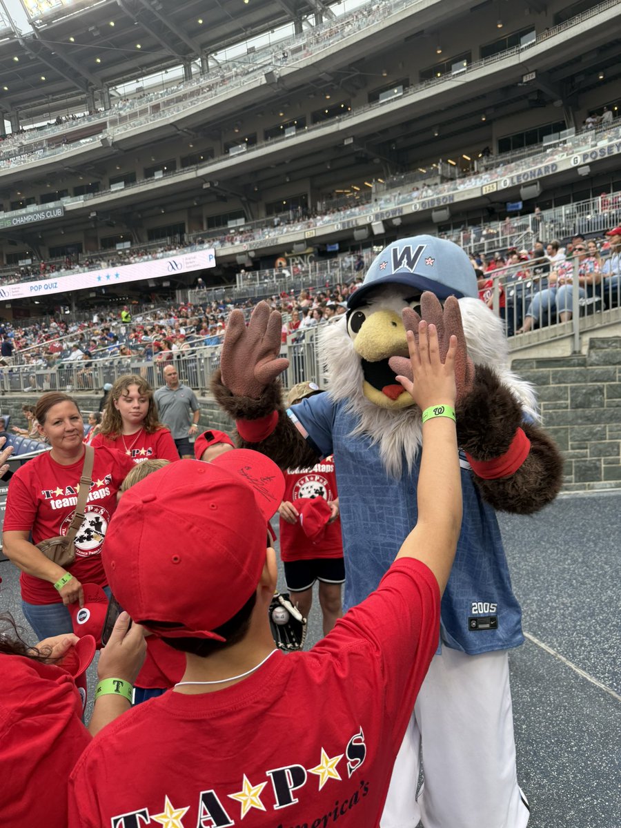 TAPS (@tapsorg) on Twitter photo So excited to be with the <a href="/Nationals/">Washington Nationals</a> tonight for Salute to Service! It’s always a special experience❤️ Lets go #nats! So excited to be with the <a href="/Nationals/">Washington Nationals</a> tonight for Salute to Service! It’s always a special experience❤️ Lets go #nats!