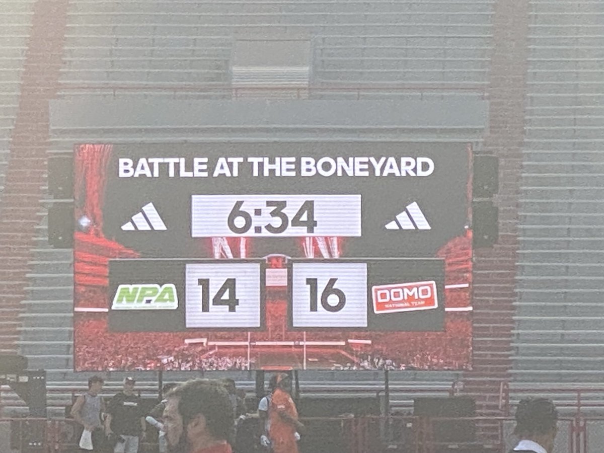 Great night at Memorial Stadium watching some 7 on 7 football at the Battle at the Boneyard