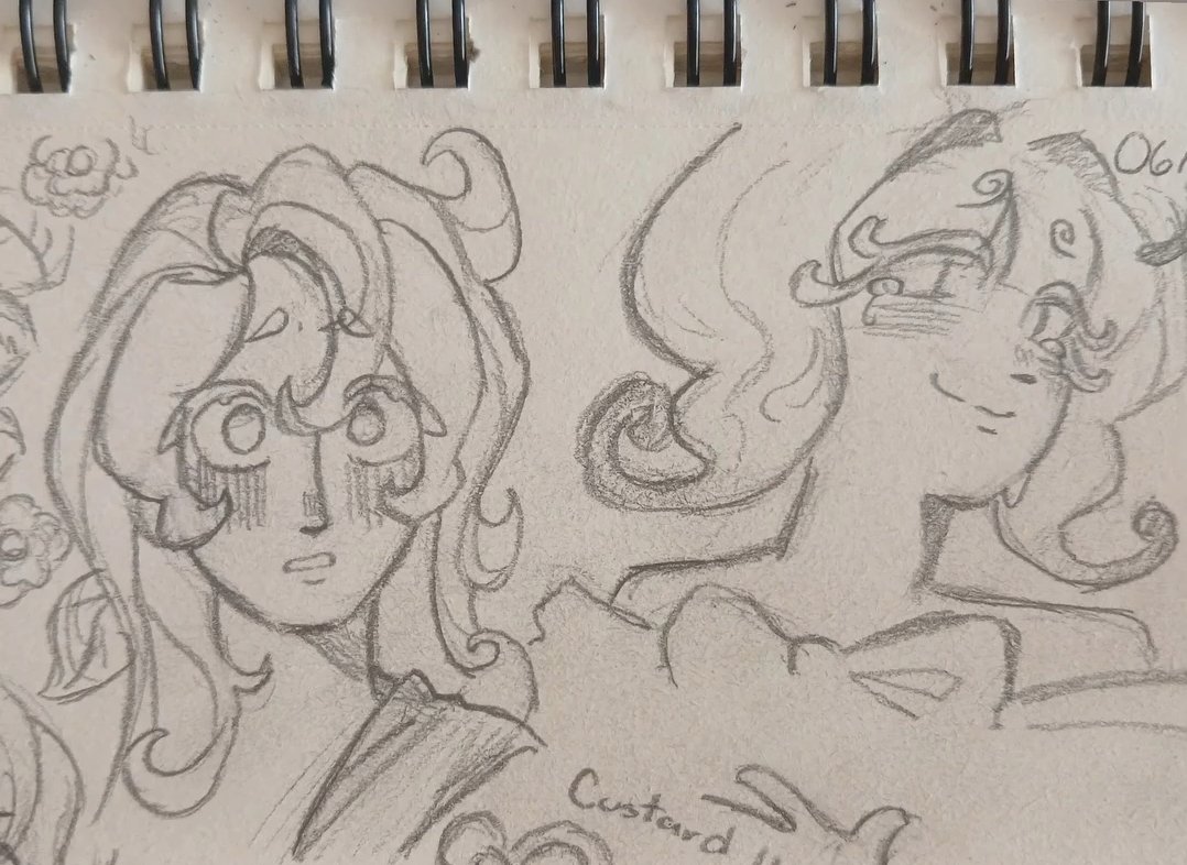 Hice este dibujo de Pavlova Cookie y Sugarfly Cookie en mi sketchbook y se los quería mostrar por aquí también