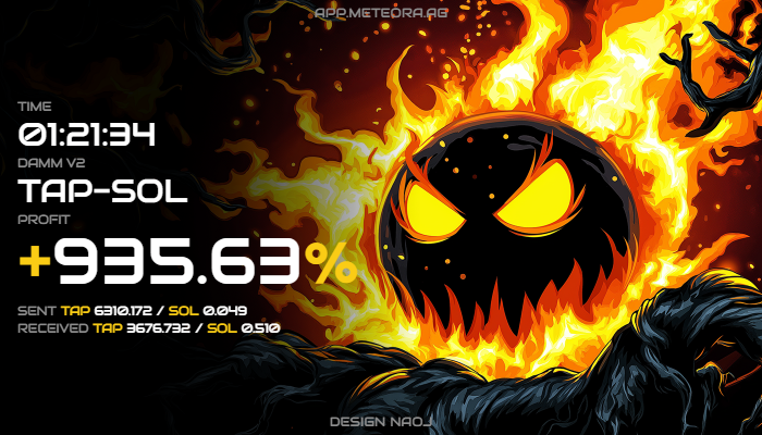 Bu da benden olsun 🎯 
Klasik <a href="/MetturkDAO/">Metturk</a> DAMM V2 gecesi

<a href="/MetturkDAO/">Metturk</a> <a href="/MeteoraAG/">Meteora</a>