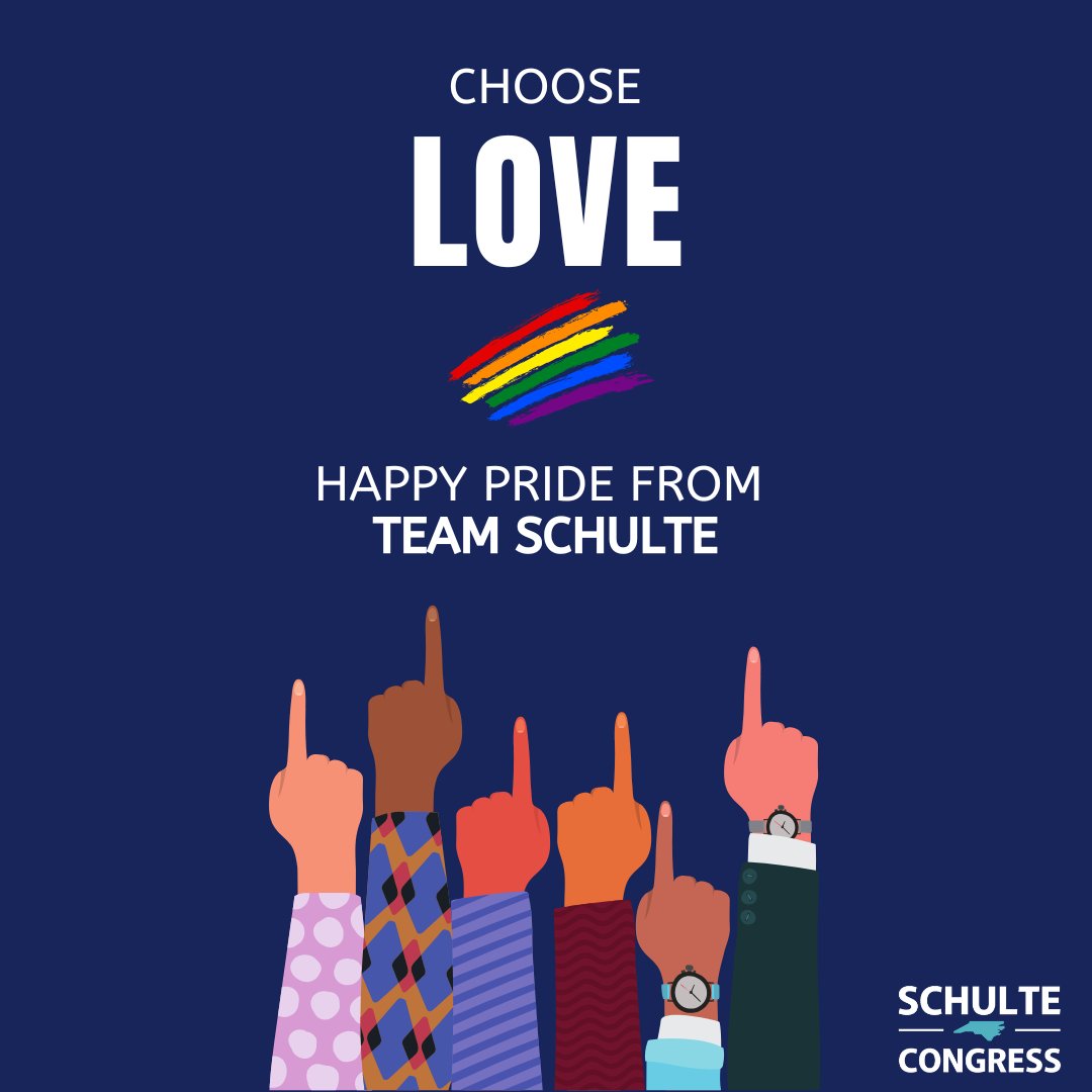 Choose love everyday. Happy Pride from Team Schulte!