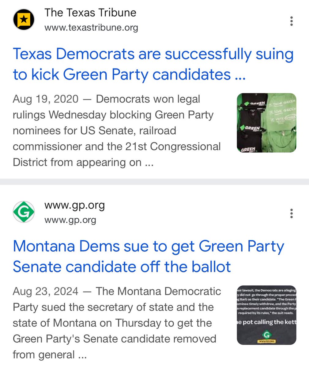 Not only do Democrats not court Greens. They spend millions running ads against Green Party candidates and litigating to keep them off the ballot. The Democrats are the single biggest antagonists of the American left.