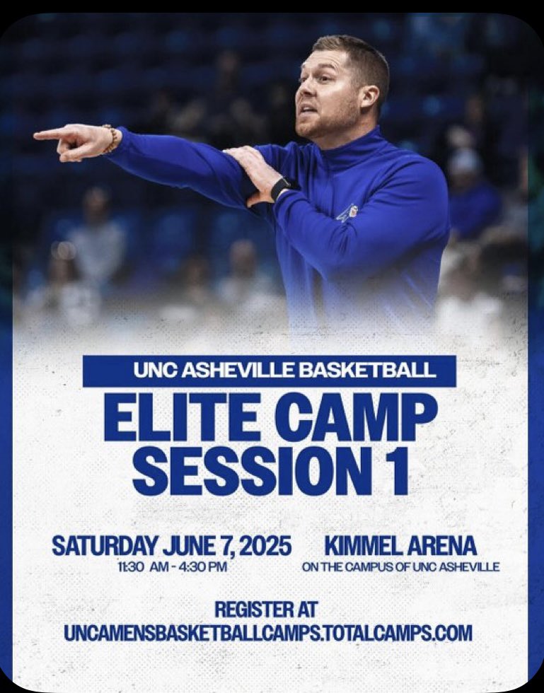 I will be attending <a href="/UNCAvlMBB/">Asheville Basketball</a>  Elite 🏀 camp tomorrow ‼️🙏🏿