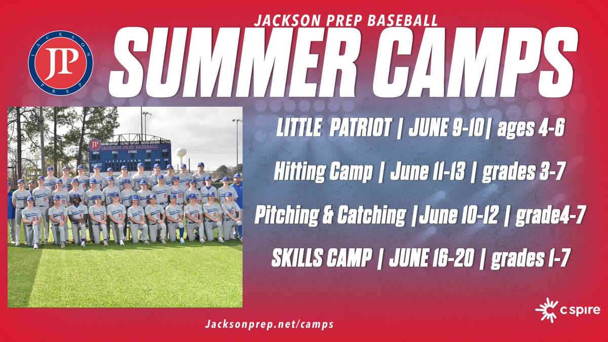 Come join us for camp the next two weeks. If you are a student at Prep or not, everyone is welcome!! jacksonprep.net/camps