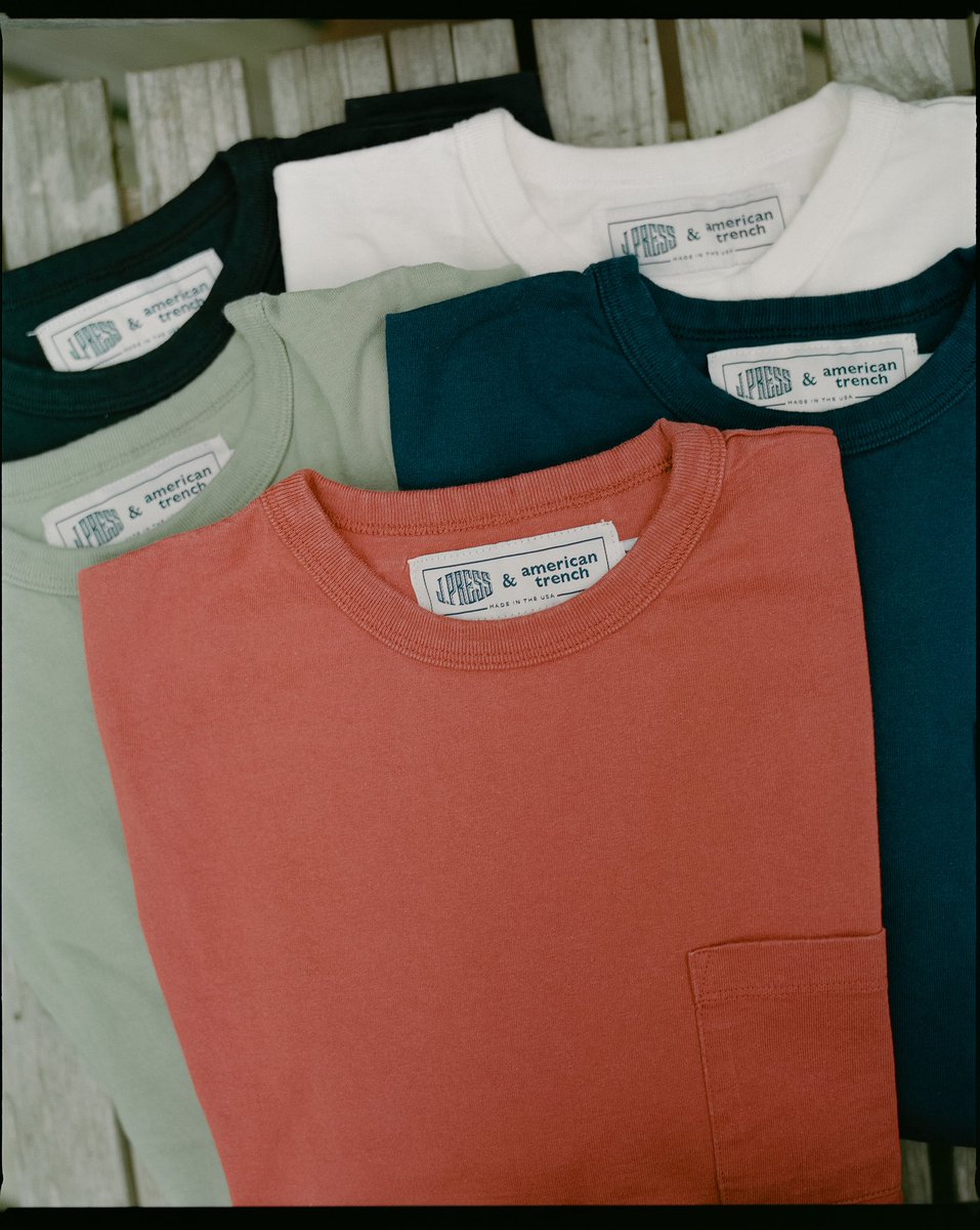 JPRESS_1902's tweet image. We’ve teamed up with American Trench to create a rugged, sun-faded capsule that’s entirely Made-in-America using J. Press’ most famous fabrics — oxford cloth, madras, seersucker, and linen — in a muted, low-key color palette: jpressonline.com/collections/j-…