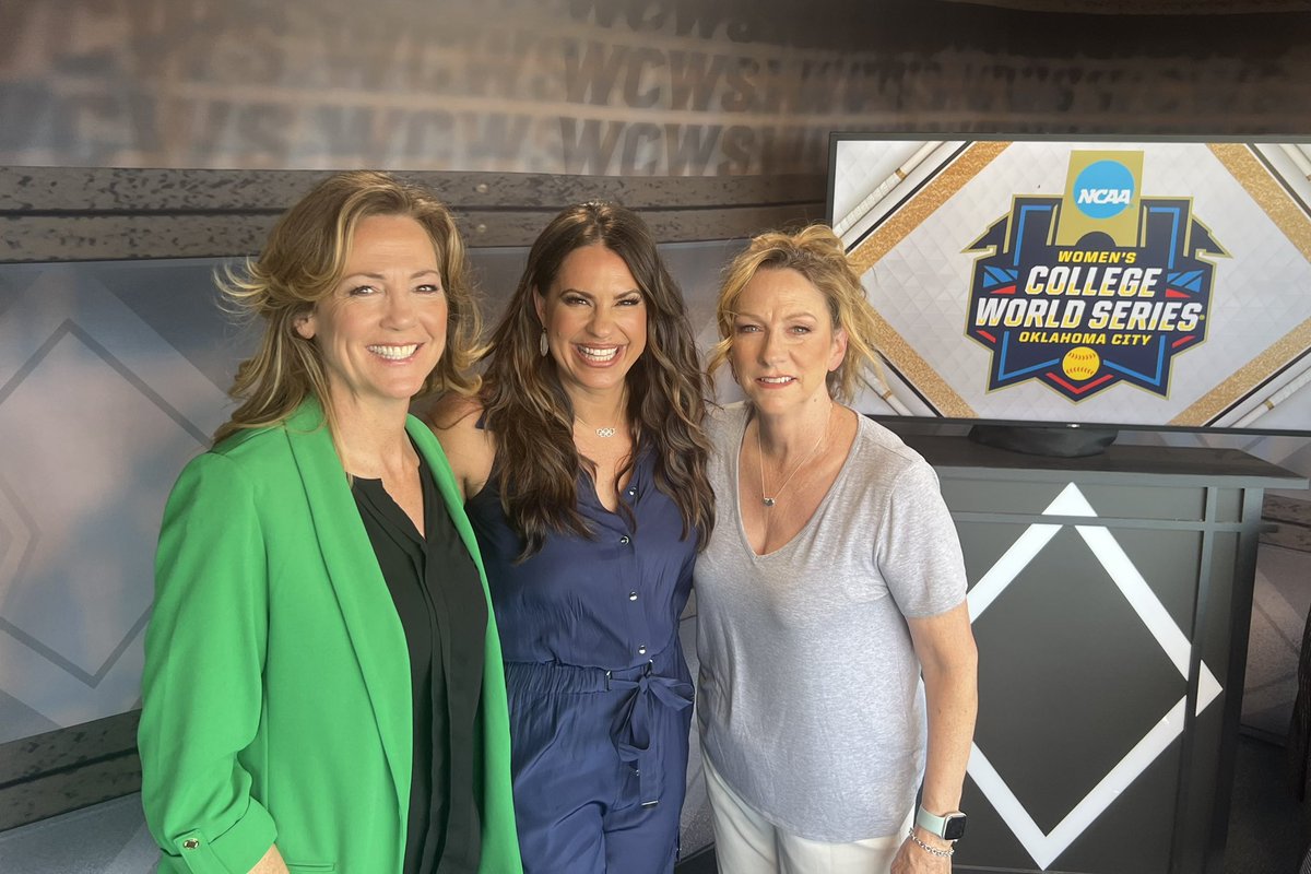 🥎Here we go! Winner takes all Game 3 of the <a href="/NCAA/">NCAA</a> Women’s College World Series Finals in Oklahoma City. 

🎙️ <a href="/bethmowins/">Beth Mowins</a>, <a href="/jessmendoza/">Jessica Mendoza</a>, <a href="/MicheleSmith32/">Michele Smith OLY</a> 

📺 ESPN, 8 p.m. ET.