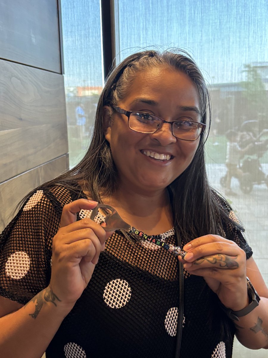 ProfLH_at_OC's tweet photo. The Fire Artists are at the Marriott in downtown Odessa for First Fridays - come make a bracelet, keychain, or bottle opener for Father's Day! https://t.co/aV74Z9xxcJ