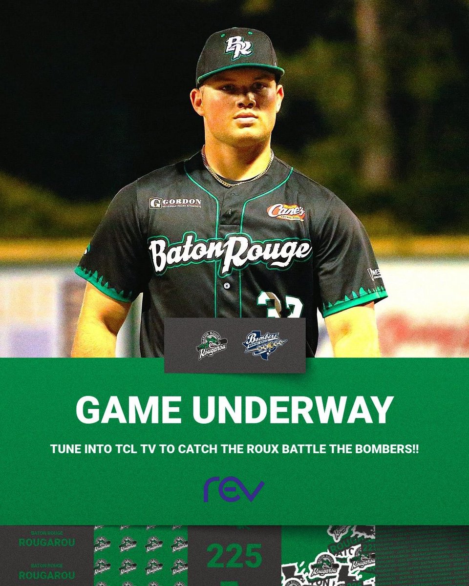 Game 4 is officially underway.

#BatonRougeRougarou #Baseball #TCL #SummerBaseball #Gameday #FirstPitch #CollegeBaseball #BrazosValleyBombers 
#Rev