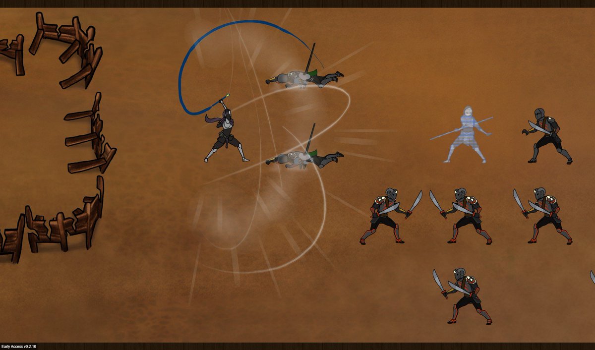 It's #PitchYaGame time!

Quarterstaff is a quick-playing turn-based tactics game!

💀Easy to learn, tough as nails to 100%
🚫No RNG to screw you over or help you win
🕹️Practice modes, Undo button, and No QTEs

Rated 4.5/5 @ Indiegamereviewer . com

35% off &amp; FREE Demo on Steam