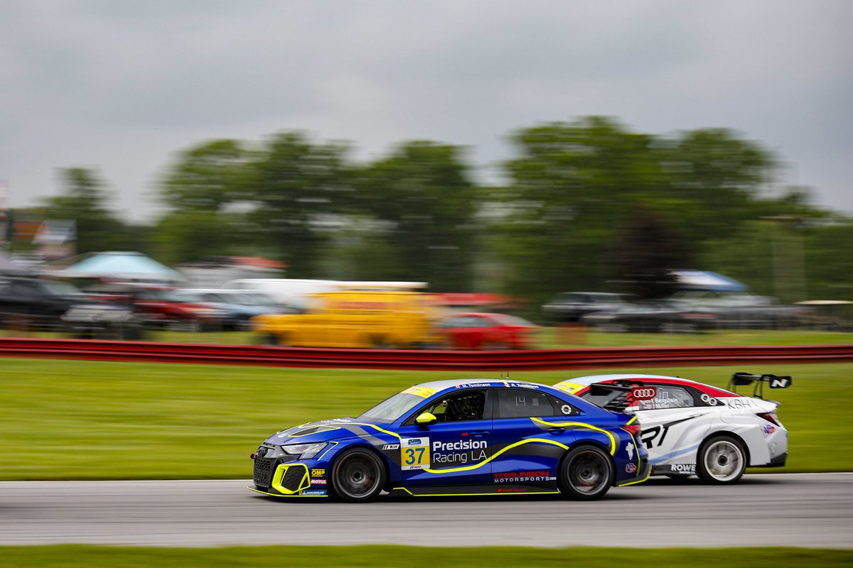 PrecisionRacLA's tweet photo. Mid-Ohio Update | Practice 1
Precision Racing LA is settling into the rhythm at Mid-Ohio!
All drivers got solid laps in during Practice 1, dialing in pace and setup.
Next up: Practice 2 - 10:55 AM EDT & Qualifying 4:10 PM EDT tomorrow — we’re ready.
#PrecisionRacingLA #MidOhio #IMSA #MichelinPilotChallenge #RaceWeek #TrackReady #EnduranceRacing #TeamWork #RacePrep