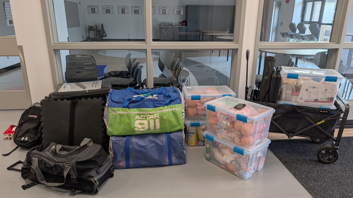 pacefirstaid's tweet image. A full van load of Babysitter equipment for the class at @erp_RETSD today!

#pacefirstaid #babysitter #firstaid #CPR