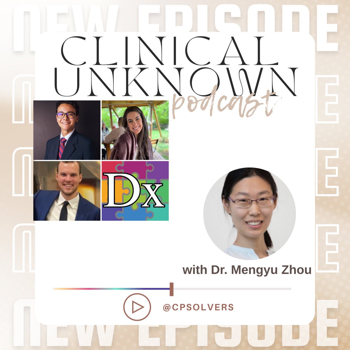 #MedTwitter Join us for the latest episode of the Clinical Unknown Series!

Mark presents a case of Constipation to Debora and Mengyu, leading to an unpredictable turnover.  
Don't miss it!  

🎧bit.ly/3SFiCGl