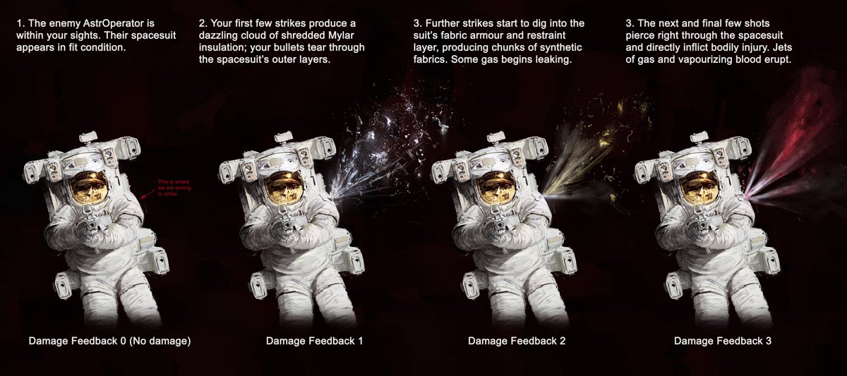 WhaleOil2's tweet image. An idea for visualized damage feedback in a space FPS game
