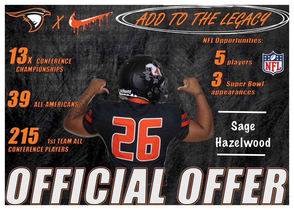 Yesterday after a great camp at <a href="/AUFootball__/">Anderson University Football</a> , I had a conversation with <a href="/coachmonty11/">Coach Monty</a>. I would love to thank him for going out of his way to give my first official offer! <a href="/WWarriorFB/">Coach Fisher</a> <a href="/CoachPreston13/">John Preston</a>