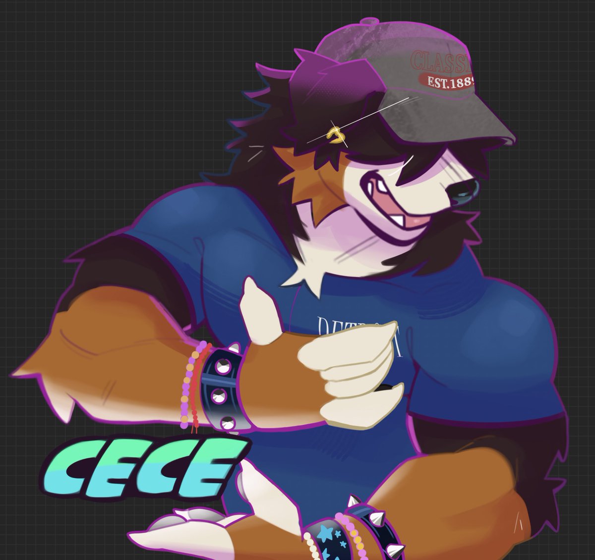 I wanted to draw him, so here you go, Cecé with an irl outfit 💕
