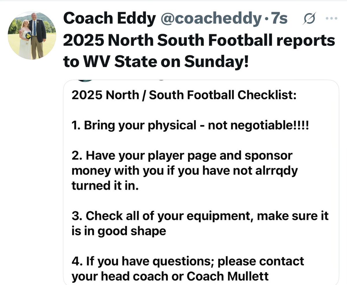 W. VA. Coaches Assoc (@wvsaca) on Twitter photo 
