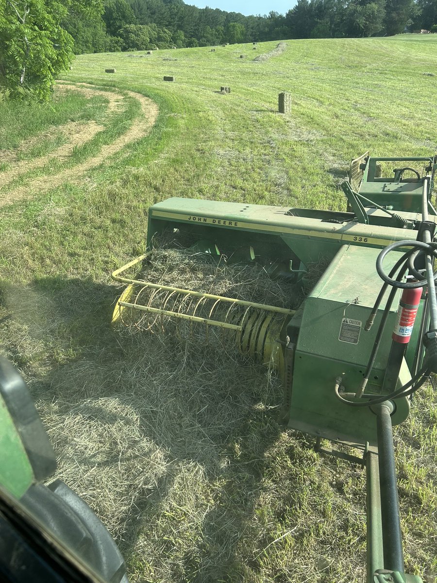 Must be crazy small bales 778 at least we beat the thunderstorms